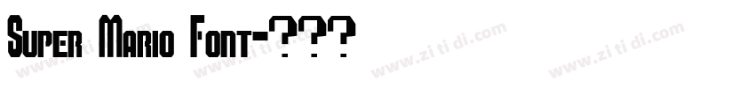 Super Mario Font字体转换